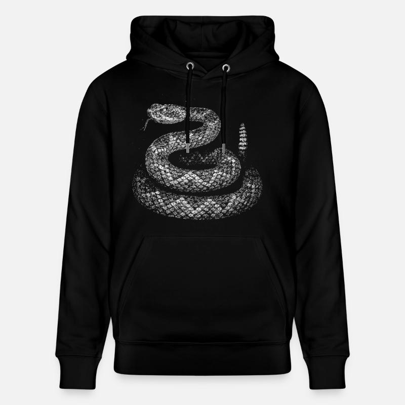Snake - Stanley/Stella CRUISER Unisex Organic Hoodie - black