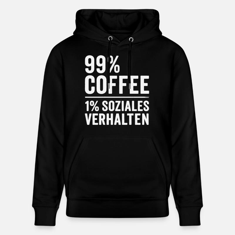 99% Coffee - Stanley/Stella CRUISER Unisex Organic Hoodie - black