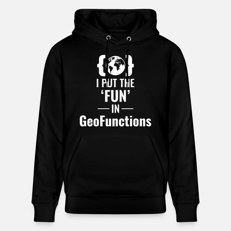 GeoFunctions Développeur SIG Fun - Sweat à capuche bio CRUISER Stanley/Stella Unisexe - noir