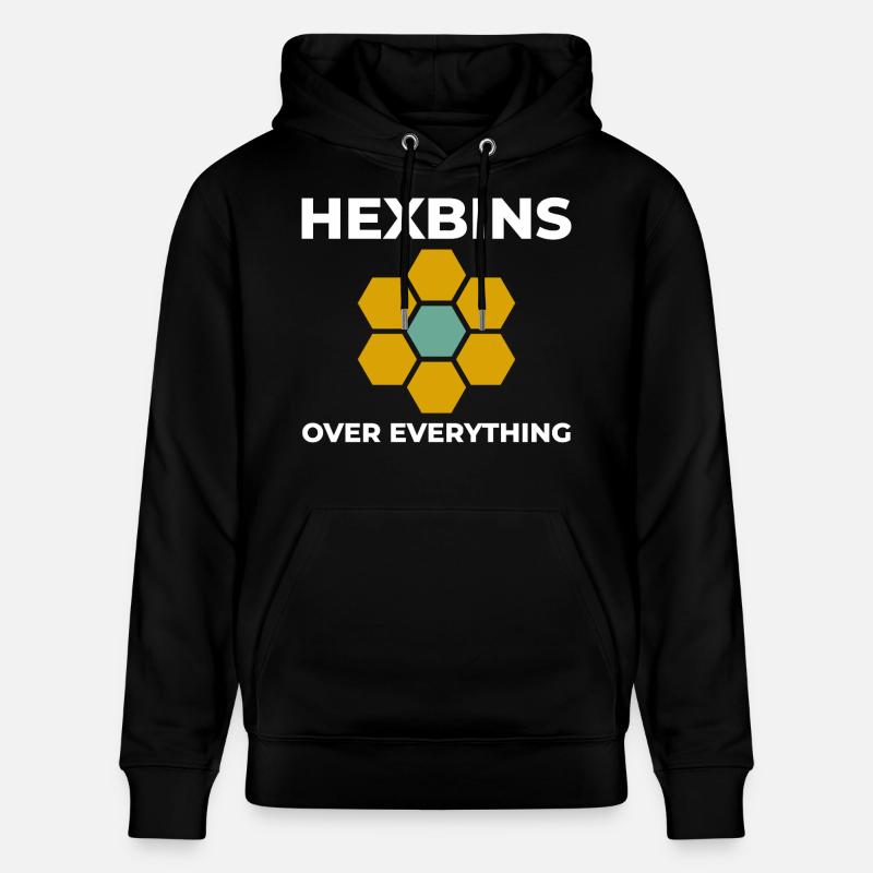Hexbins Datenvisualisierung GIS Mapping Räumlich - Stanley/Stella Unisex Bio-Hoodie CRUISER  - Schwarz