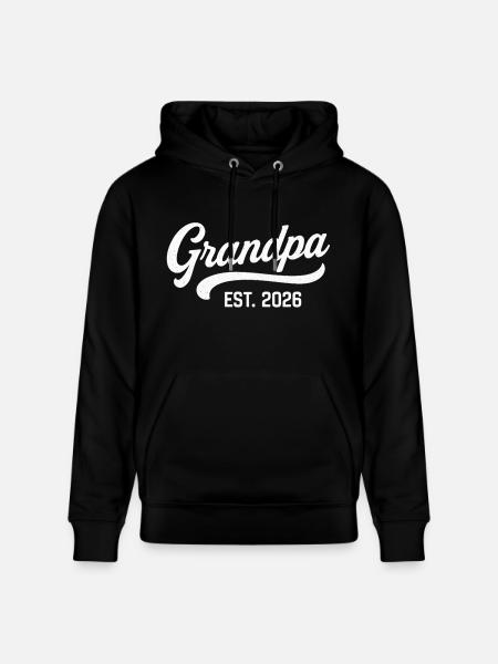 Grandpa EST. 2026 - Stanley/Stella CRUISER Unisex Organic Hoodie - black