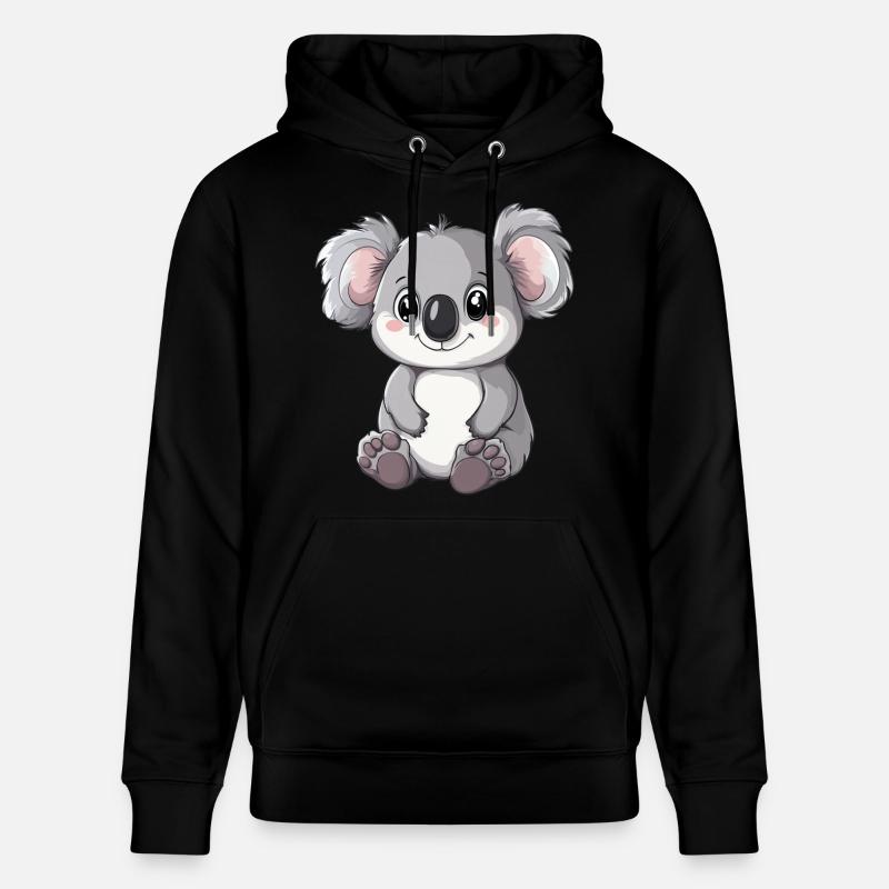 Mignon bébé koala - Sweat à capuche bio CRUISER Stanley/Stella Unisexe - noir