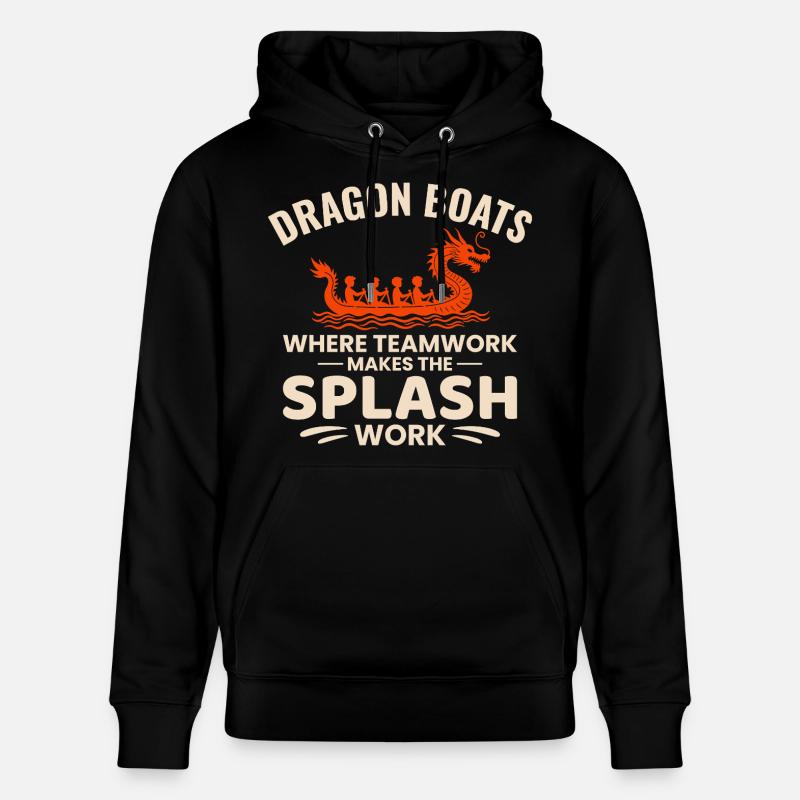 Équipe de pagayage synchronisée - Sweat à capuche bio CRUISER Stanley/Stella Unisexe - noir