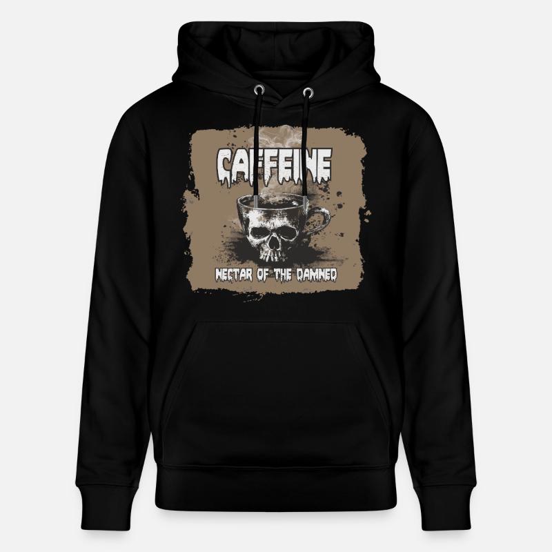 Le café, nectar des damnés - Sweat à capuche bio CRUISER Stanley/Stella Unisexe - noir