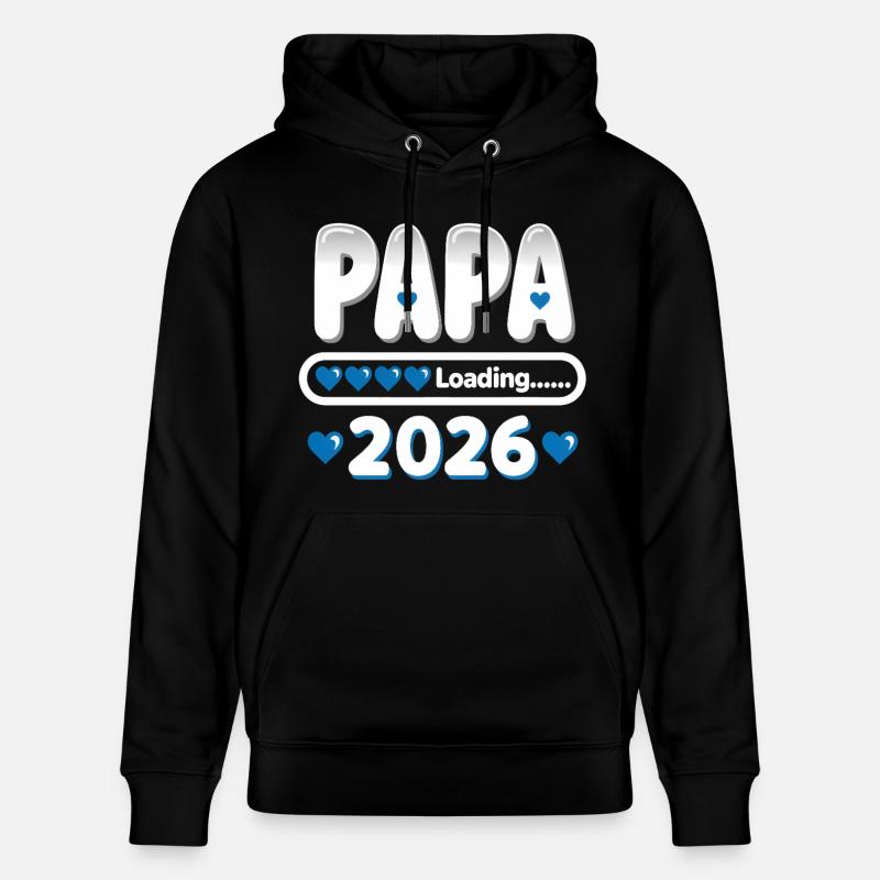 2026 Papa Loading – werdender Vater Geschenk - Stanley/Stella Unisex Bio-Hoodie CRUISER  - Schwarz