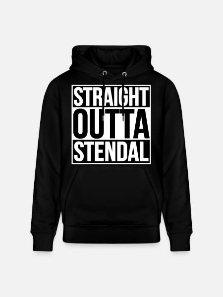 Straight Outta Stendal - Stanley/Stella CRUISER Unisex Organic Hoodie - black