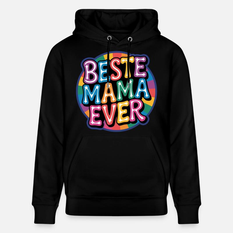 Beste Mama Ever Regenbogen Design - Stanley/Stella Unisex Bio-Hoodie CRUISER  - Schwarz