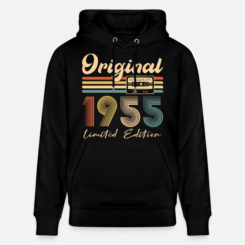 Originaux 1955 - Sweat à capuche bio CRUISER Stanley/Stella Unisexe - noir