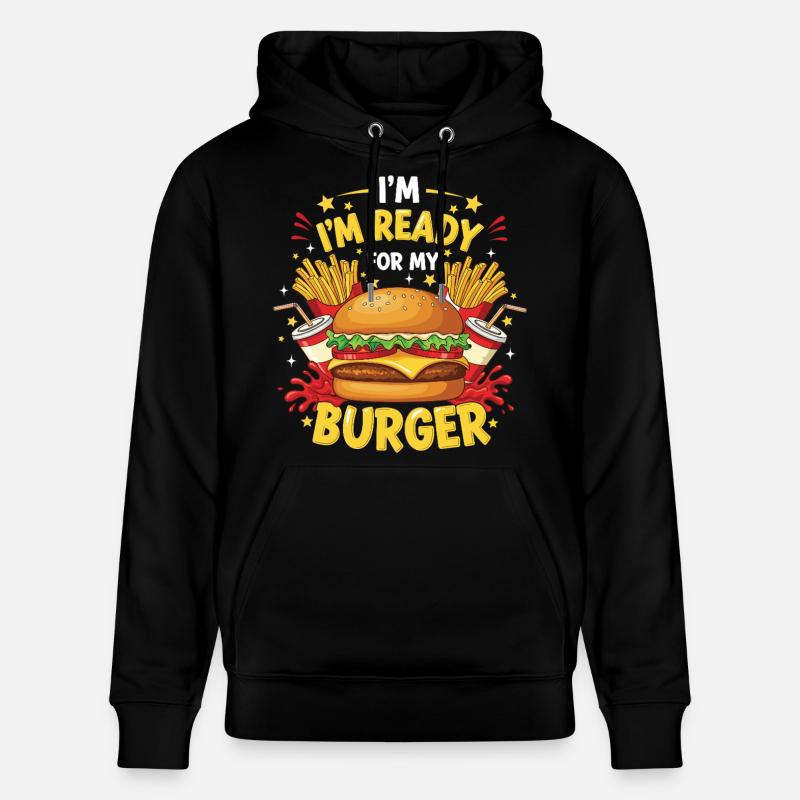 Burger Hamburger - Sweat à capuche bio CRUISER Stanley/Stella Unisexe - noir