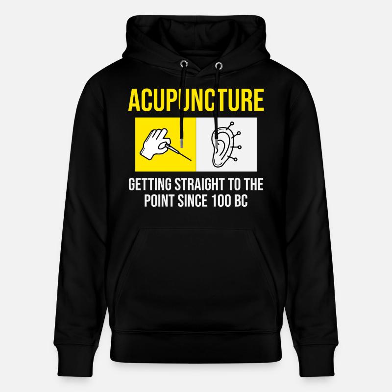 L'acupuncture : aller droit au but - Sweat à capuche bio CRUISER Stanley/Stella Unisexe - noir