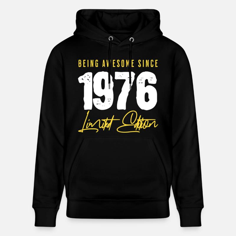 50e anniversaire 1976 - Sweat à capuche bio CRUISER Stanley/Stella Unisexe - noir