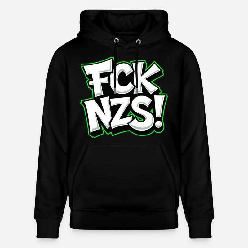 FCK NZS Statement gegen Rassismus - Stanley/Stella Unisex Bio-Hoodie CRUISER  - Schwarz