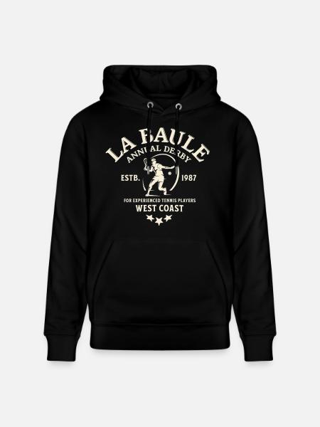 La Bale Derby Tennis West Coast - Stanley/Stella CRUISER Unisex Organic Hoodie - black