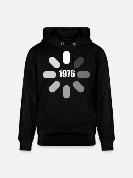 Birthday 1976 Birthday Ideas 1976 - Stanley/Stella CRUISER Unisex Organic Hoodie - black