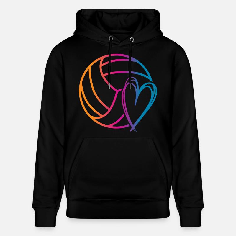 Ballon de volley-ball - Sweat à capuche bio CRUISER Stanley/Stella Unisexe - noir