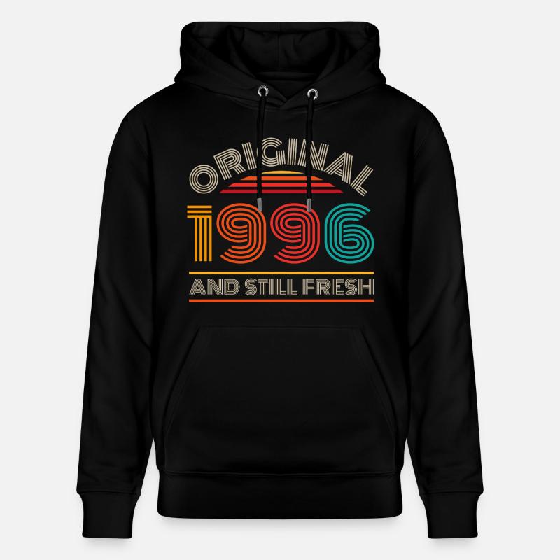 30e anniversaire du millésime 1996 - Sweat à capuche bio CRUISER Stanley/Stella Unisexe - noir