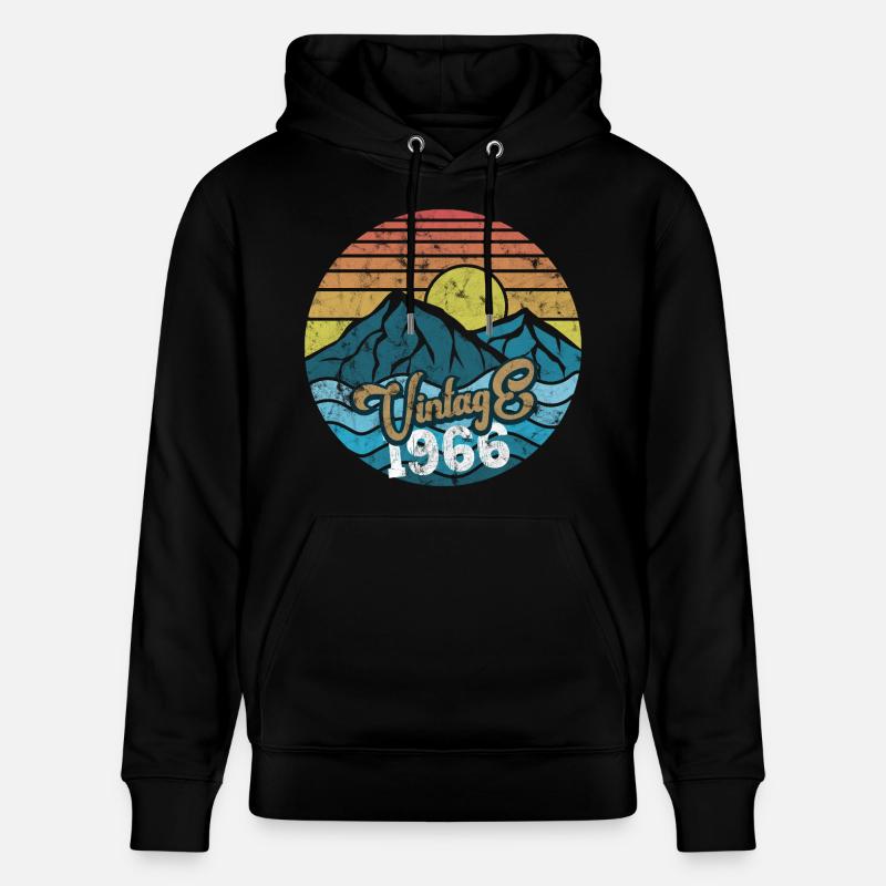 Millésime 1966 - Sweat à capuche bio CRUISER Stanley/Stella Unisexe - noir