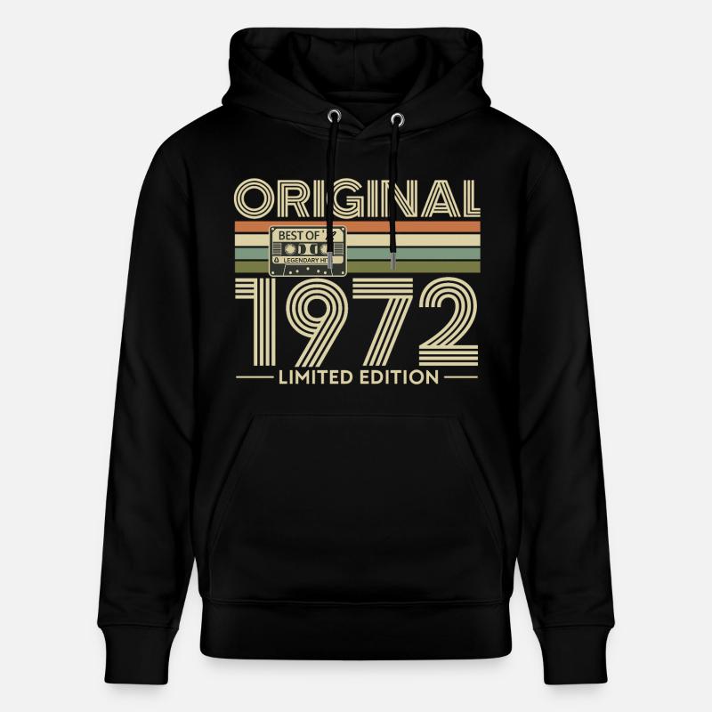 Original 1972 Retro Limited Edition - Sweat à capuche bio CRUISER Stanley/Stella Unisexe - noir