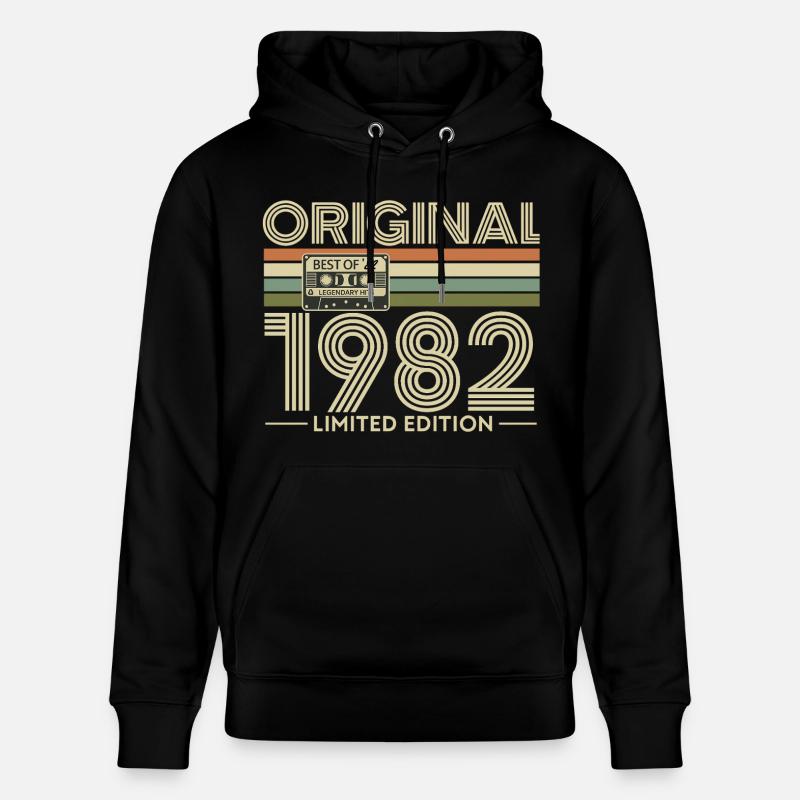 1982 Retro Édition Limitée Boombox - Sweat à capuche bio CRUISER Stanley/Stella Unisexe - noir
