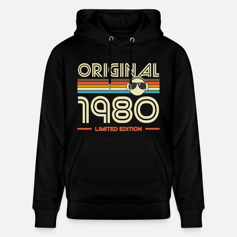Original 1980 Édition Retro - Sweat à capuche bio CRUISER Stanley/Stella Unisexe - noir