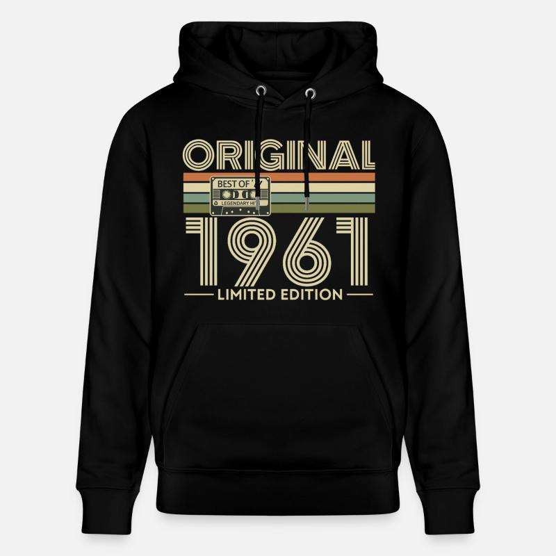 Original 1961 Retro Limited Edition - Sweat à capuche bio CRUISER Stanley/Stella Unisexe - noir