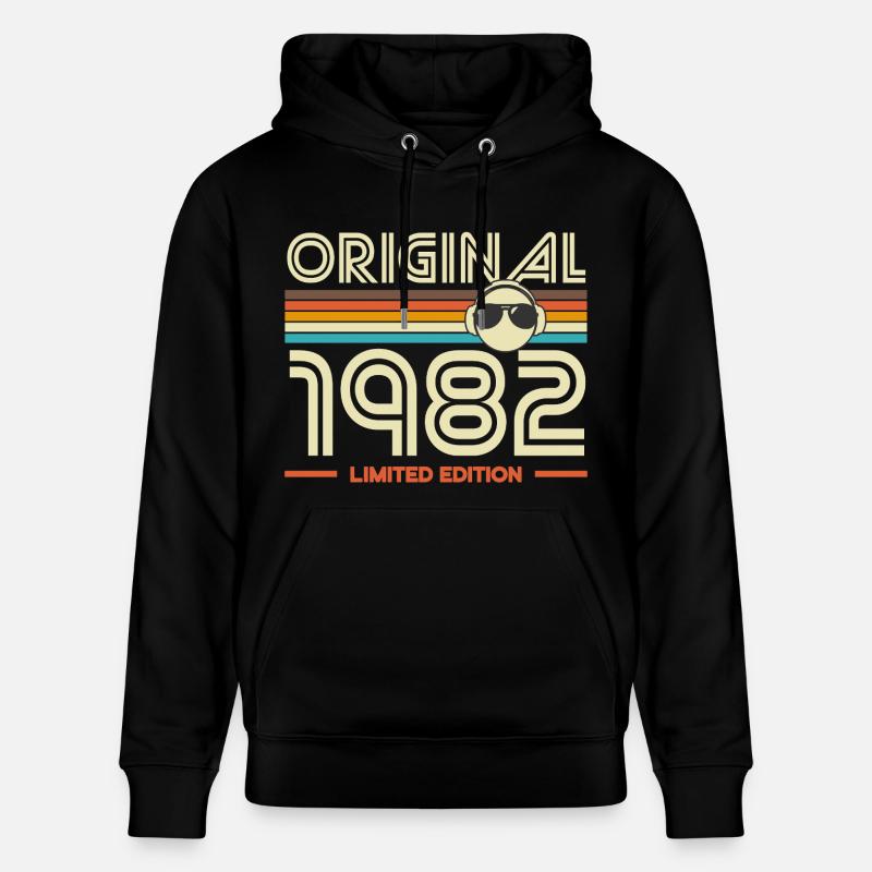 Original 1982 Édition Limitée - Sweat à capuche bio CRUISER Stanley/Stella Unisexe - noir