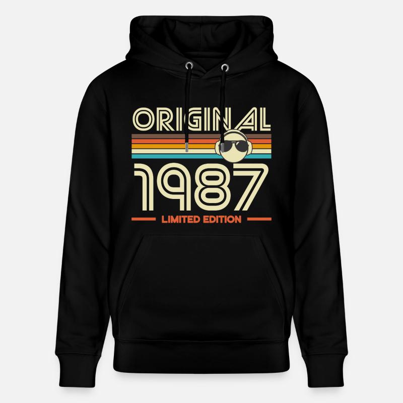 Original 1987 Édition Retro - Sweat à capuche bio CRUISER Stanley/Stella Unisexe - noir