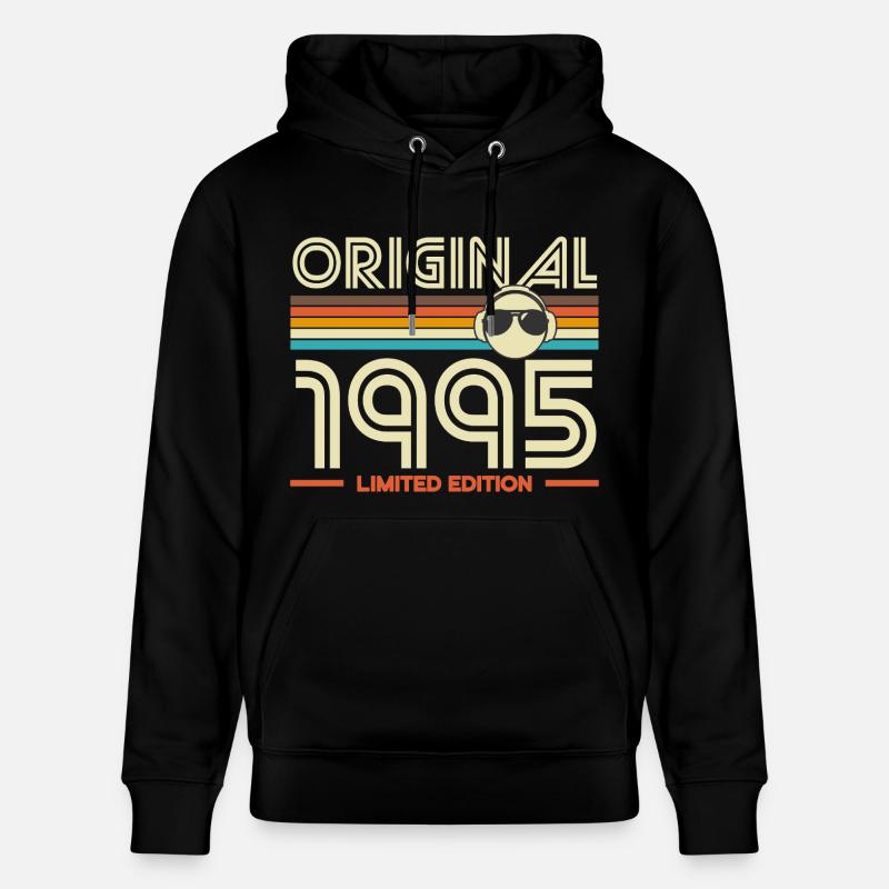 Original 1995 Edition Rétro - Sweat à capuche bio CRUISER Stanley/Stella Unisexe - noir