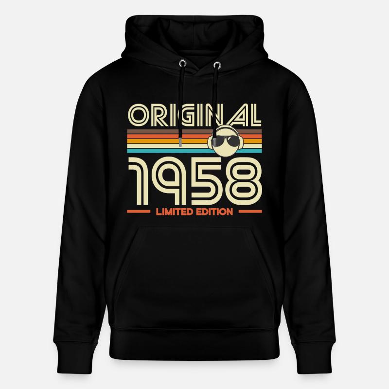 Original 1958 Retro Edition - Sweat à capuche bio CRUISER Stanley/Stella Unisexe - noir