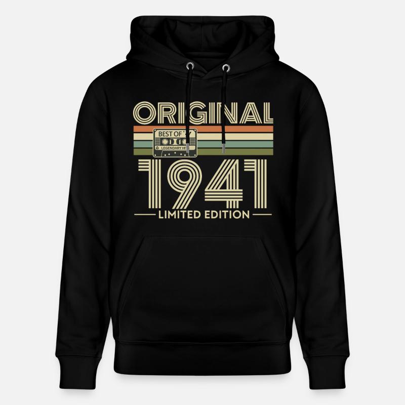 Original 1941 Édition Limitée - Sweat à capuche bio CRUISER Stanley/Stella Unisexe - noir