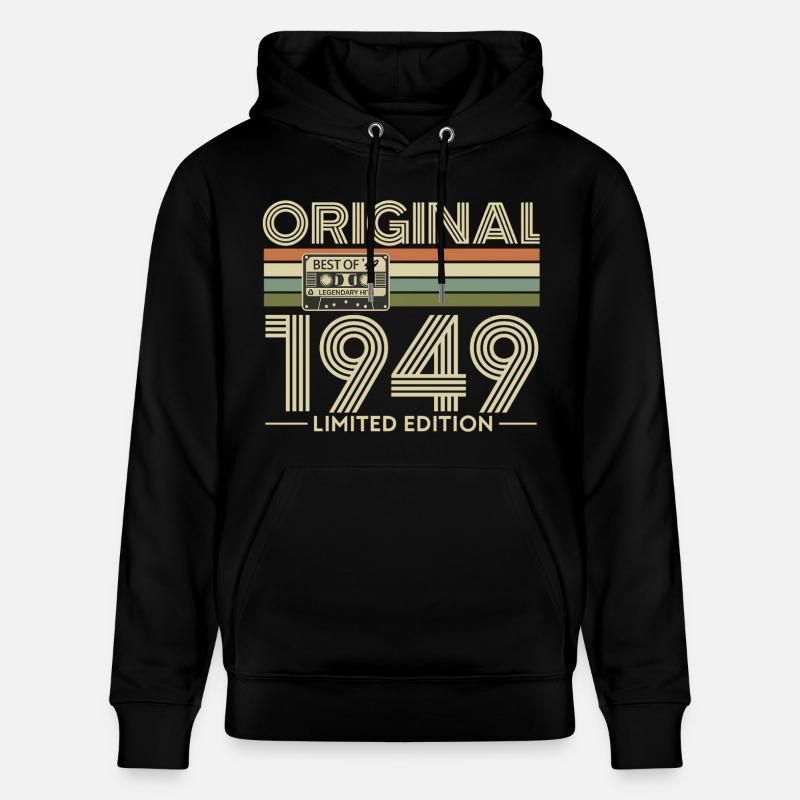 Original 1949 Limited Edition Retro - Stanley/Stella Unisex Bio-Hoodie CRUISER  - Schwarz