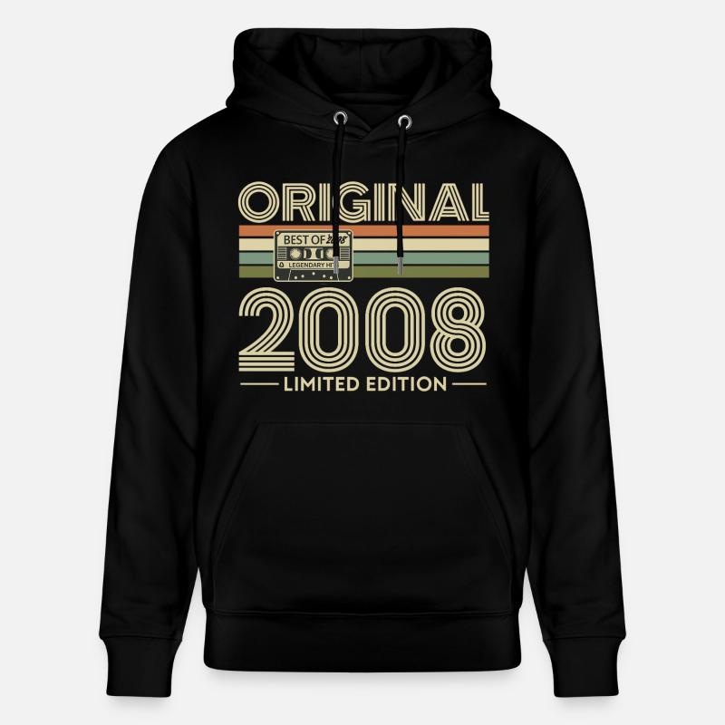 Original 2008 Vibes Cassette rétro - Sweat à capuche bio CRUISER Stanley/Stella Unisexe - noir