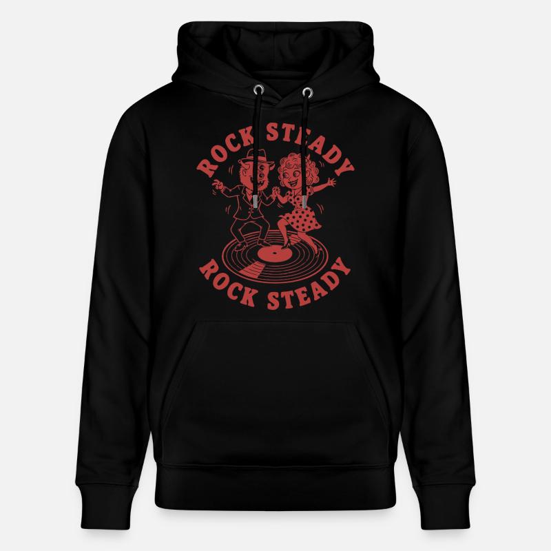 Couple de danse rock steady sur vinyle - Sweat à capuche bio CRUISER Stanley/Stella Unisexe - noir