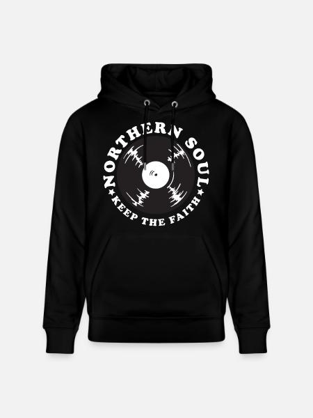 Northern Soul Vintage - Stanley/Stella CRUISER Unisex Organic Hoodie - black