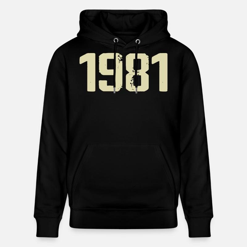 Jubilé 1981 - Sweat à capuche bio CRUISER Stanley/Stella Unisexe - noir