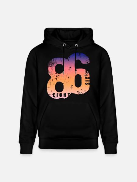 86 Eight Six 1986 - Stanley/Stella Unisex Bio-Hoodie CRUISER - Schwarz