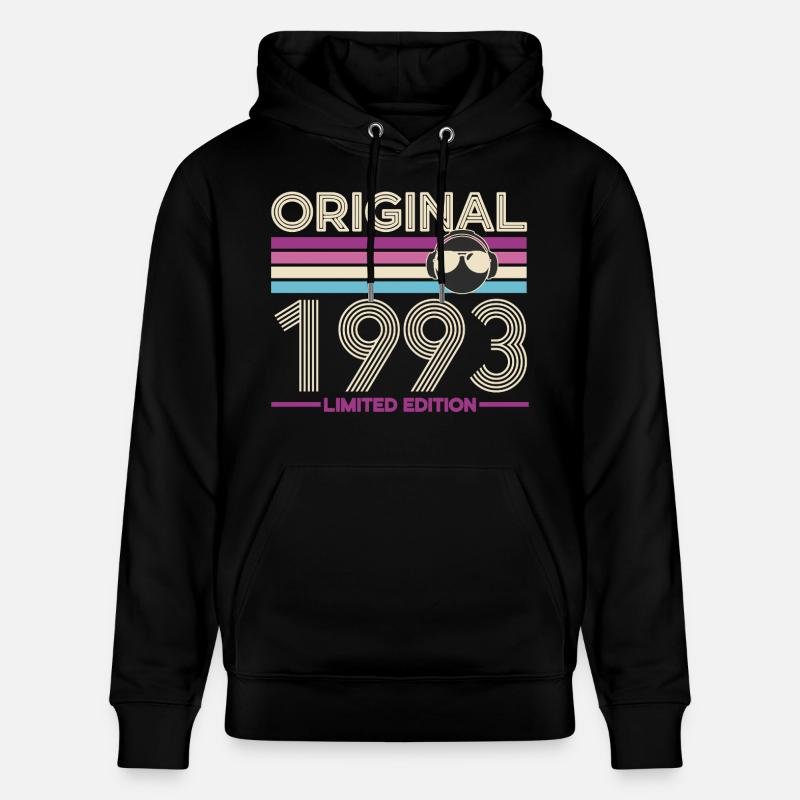 Original 1993 Édition Limitée Rétro - Sweat à capuche bio CRUISER Stanley/Stella Unisexe - noir