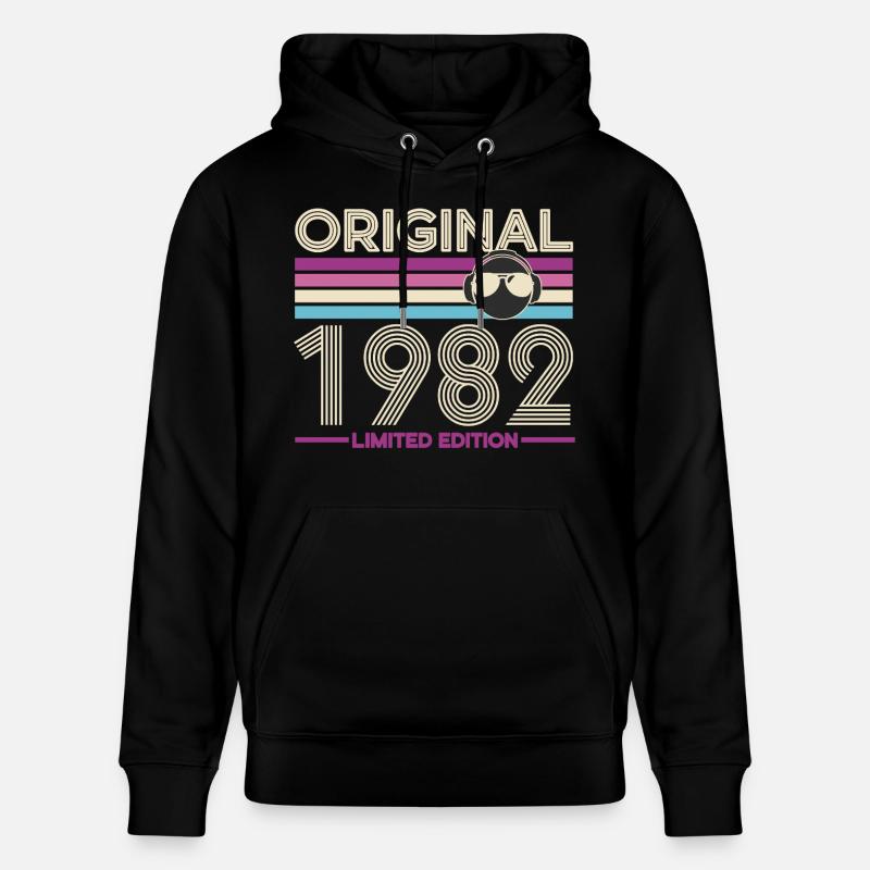 Original 1982 Retro Edition - Sweat à capuche bio CRUISER Stanley/Stella Unisexe - noir