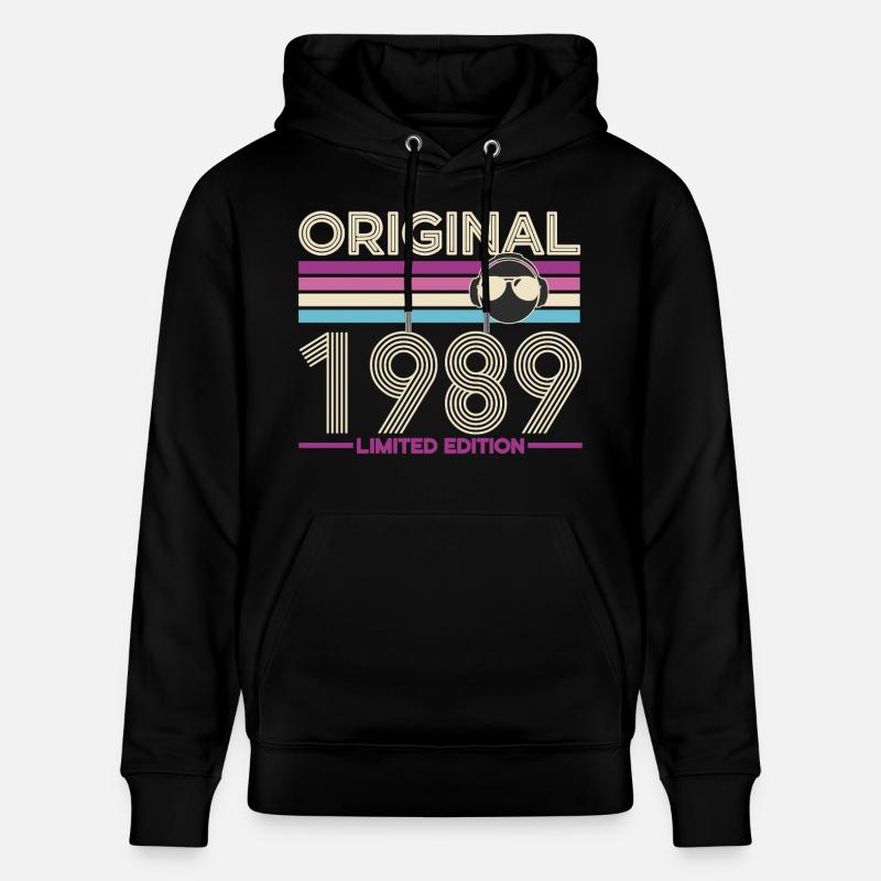 Original 1989 édition rétro - Sweat à capuche bio CRUISER Stanley/Stella Unisexe - noir