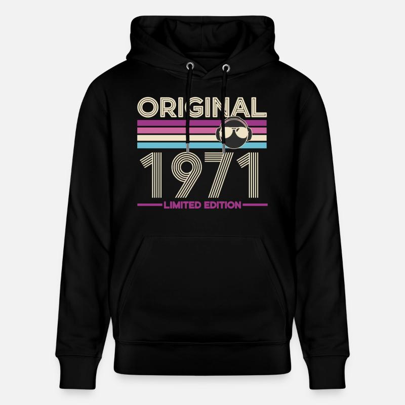 Original 1971 Edition Retro - Sweat à capuche bio CRUISER Stanley/Stella Unisexe - noir