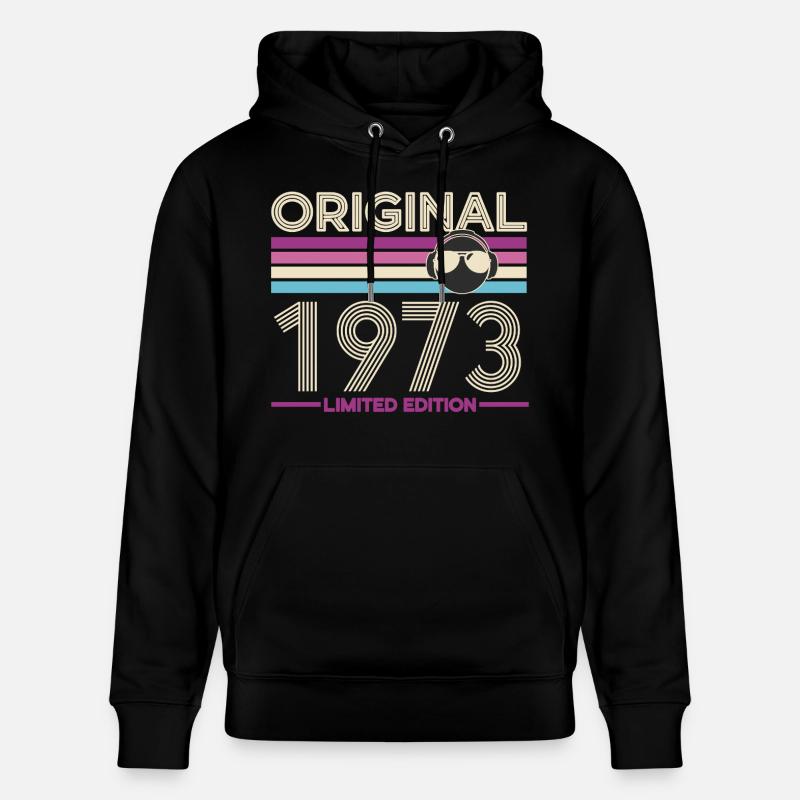 Original 1973 Retrowave Casque Edition - Sweat à capuche bio CRUISER Stanley/Stella Unisexe - noir