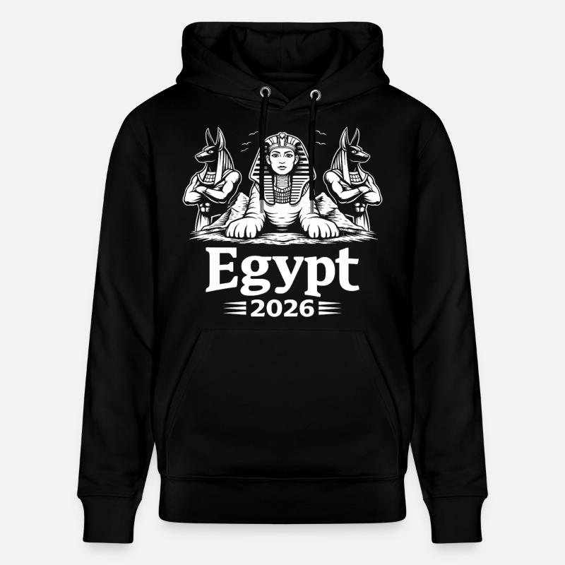 Sphinx Kleopatra Anubis Egypt 2026 Mystik - Stanley/Stella Unisex Bio-Hoodie CRUISER  - Schwarz