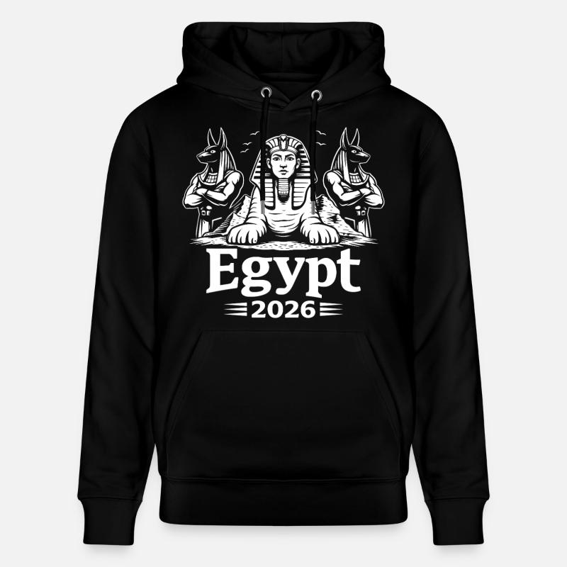 Sphinx Anubis Egypt 2026 Mystik - Stanley/Stella Unisex Bio-Hoodie CRUISER  - Schwarz