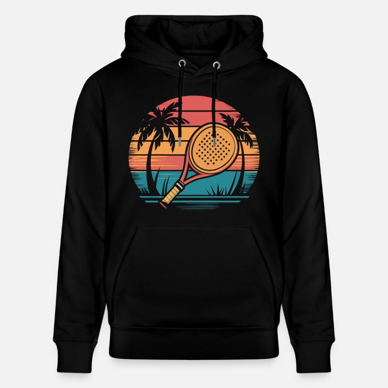 Coucher de soleil de Padel - Sweat à capuche bio CRUISER Stanley/Stella Unisexe - noir