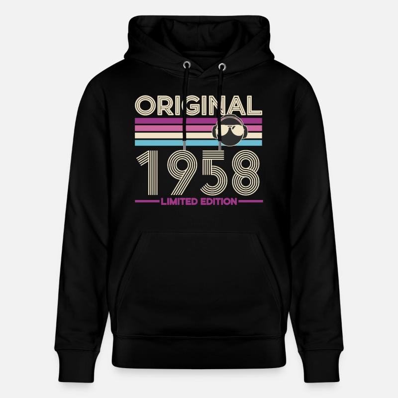 Original 1958 Édition Limitée - Sweat à capuche bio CRUISER Stanley/Stella Unisexe - noir