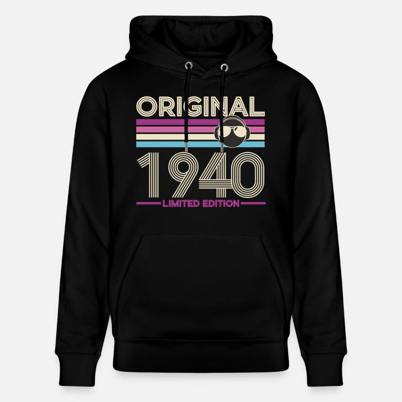 Original 1940 Édition Limitée - Sweat à capuche bio CRUISER Stanley/Stella Unisexe - noir