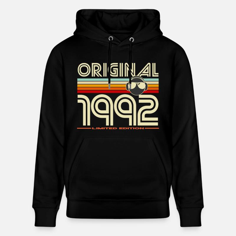 Original 1992 Retro Edition - Sweat à capuche bio CRUISER Stanley/Stella Unisexe - noir