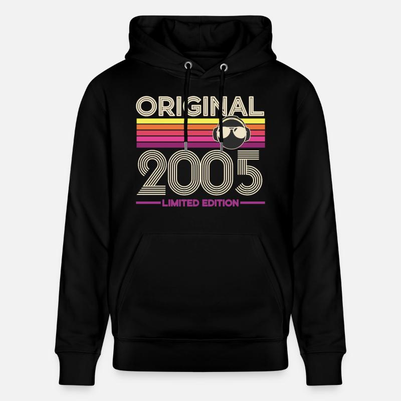 Original 2005 Édition Retro - Sweat à capuche bio CRUISER Stanley/Stella Unisexe - noir