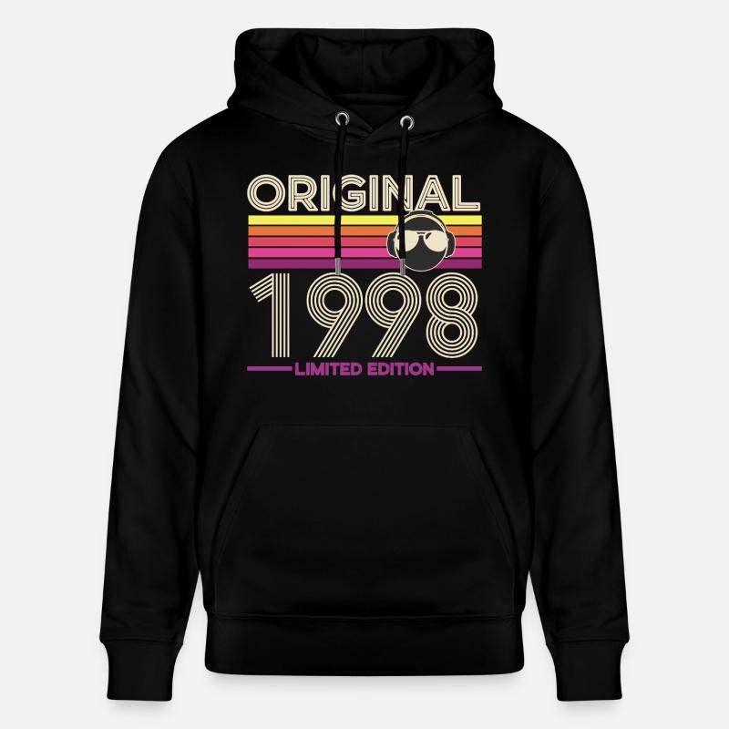 Originale Retro-Edition von 1998 - Stanley/Stella Unisex Bio-Hoodie CRUISER - Schwarz