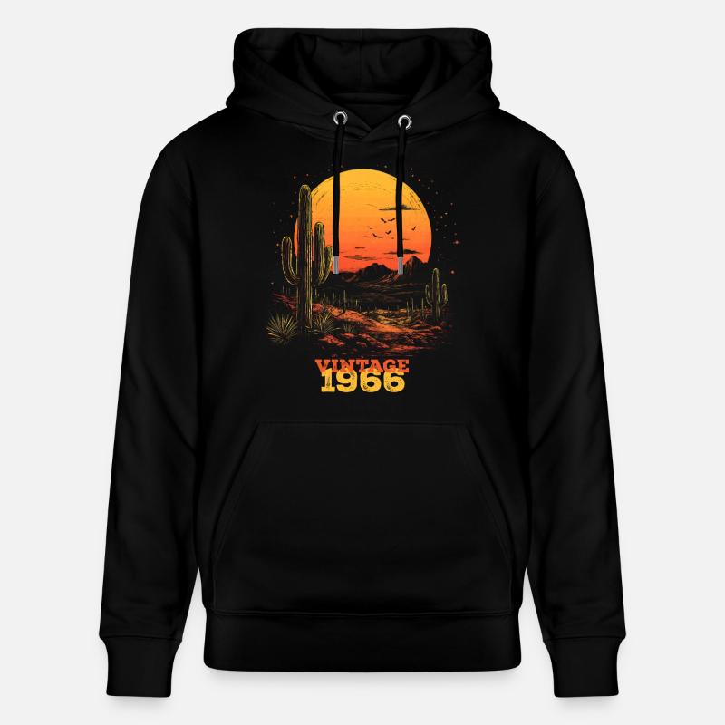 Millésime 1966 - Sweat à capuche bio CRUISER Stanley/Stella Unisexe - noir